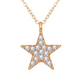 bijoux de mode nouvelle crative diamant creux soleil toile lune pendentif collier en gros nihaojewelrypicture19