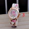 Fashion silicone watch color printing flower silicone band quartz watch wholesale nihaojewelrypicture19