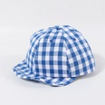 Childrens hat summer sunscreen plaid cap baby thin section softbrimmed hat Korean baseball cap wholesale nihaojewelrypicture26