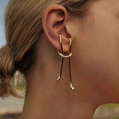 long earrings retro ear hooks exaggerated ear clips no pierced earrings wholesale nihaojewelry