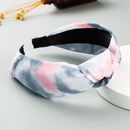 Korean new simple mixed color hair band chiffon fabric printed wide side knotted hair accessories wholesale nihaojewelrypicture14