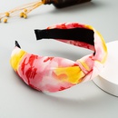 Korean new simple mixed color hair band chiffon fabric printed wide side knotted hair accessories wholesale nihaojewelrypicture15