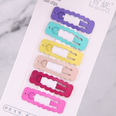 Candy color cute children simple  side clip hairpin set wholesale nihaojewelry