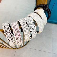 New fashion headbands knotted baroque nail pearl headwear wholesale nihaojewelry
