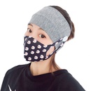 Fashion sports yoga fitness button mask antileaf headband solid color parentchild couples wholesalepicture49