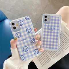 Korean style smiley face suitable for iPhone11 pro silicone silk embossed Apple se2 soft shell P40 phone case