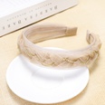 Korea Rhinestone Twist Braid Headband Pearlescent Organza Lace Headband Fabric Hairpin wholesale nihaojewelrypicture24