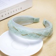 Korea Rhinestone Twist Braid Headband Pearlescent Organza Lace Headband Fabric Hairpin wholesale nihaojewelrypicture25