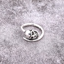 European New Punk Ring Mens and Womens Retro Gothic Antique Silver Skull Hollow Cross Rose Peacock Ringpicture18