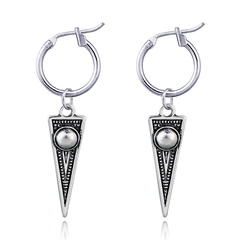 Korean Trendy Jewelry Accessories Punk Hip Hop Triangle Earrings Geometric Earclip Earrings AliExpress Cross-Border Hot Selling