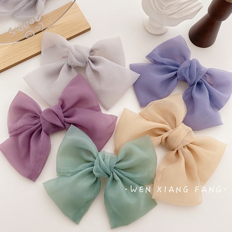 super fairy bow hairpin half ponytail top clip Korean simple headdress wholesale nihaojewelry's discount tags