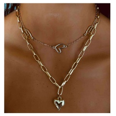 fashion style simple jewelry fashion love pendant necklace wholesale nihaojewelry