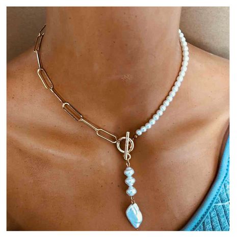 Bijoux populaires chaîne carrée en métal résine pendentif collier en gros nihaojewelry's discount tags