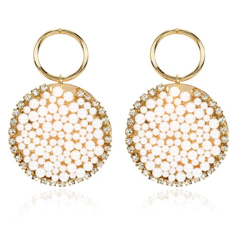 style de mode boucles d'oreilles en perles style ethnique bohème boucles d'oreilles en perles d'imitation en gros nihaojewelry's discount tags