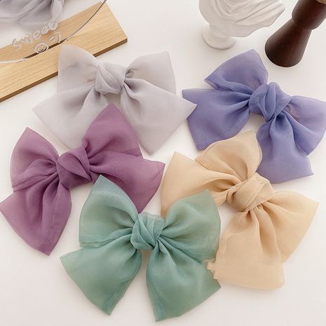 super fairy bow hairpin half ponytail top clip Korean simple headdress wholesale nihaojewelry NHOF232069's discount tags