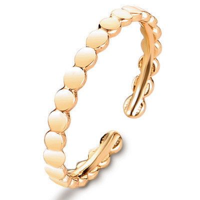 nouvelle bague populaire simple et exquis bijoux vague géométrique anneau ouvert en gros nihaojewelry's discount tags