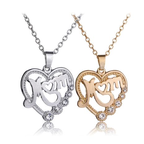 hot selling fashion trends new mother's day MOM mother love hollow necklace wholesale nihaojewelry's discount tags