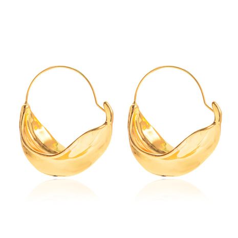 new irregular earrings metal flower basket exaggerated earrings wholesale nihaojewelry's discount tags