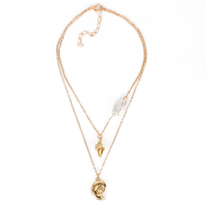 Bijoux Fantaisie Colliers | Bijoux De Mode Alliage Pendentif Simple Chane De Clavicule Collier De Mode En Gros Nihaojewelry - GK13366