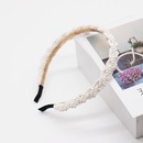 New Korean fashion simple woven pearl ripple knot ladies headband wholesale nihaojewelrypicture11