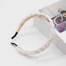 New Korean fashion simple woven pearl ripple knot ladies headband wholesale nihaojewelrypicture15