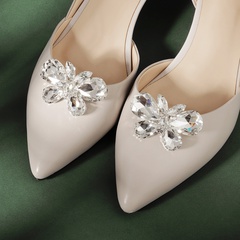 DIY bride wedding shoe decoration highlight water drop glass rhinestone shoe buckle wholesale nihaojewelry