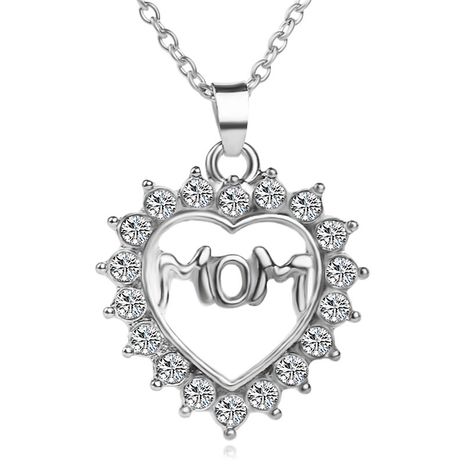 Außenhandel Explosive Halskette Schlüsselbein kette Liebe Diamant MOM Muttertag geschenk Wish Ali Express Hot Selling Accessoires Frauen's discount tags