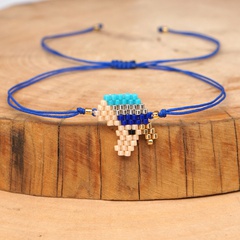 Japanisches und koreanisches einfaches Armband weibliche Miyuki Reis perlen gewebtes Einhorn Kinder Freundschaft seil Geschenk hand gefertigter Schmuck