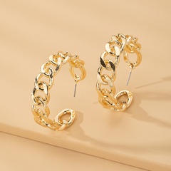 fashion punk style metal thick chain earrings wholesale nihaojewelry