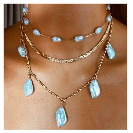 Bohemian Simple Shaped Pearl Necklace for women wholesale NHCT243265's discount tags