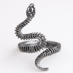 fashion metal auspicious snake personality exaggerated opening ring