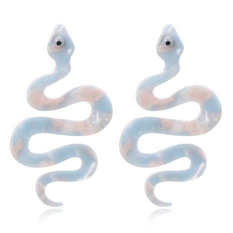 new acetate creative fashion exaggerated snake-shaped earrings wholesale nihaojewelry's discount tags