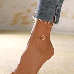 hot sale foot decoration summer beach simple circle fashion anklet