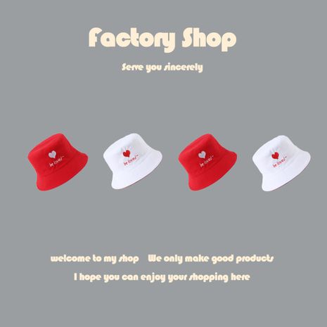 double-sided  cute  new hat custom couple sun hat's discount tags