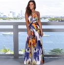 Summer New Womens Fashion Sling Print Beach Dress wholesalepicture31