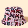 Printed butterfly hot selling summer new canvas Korean sun visor fisherman hat for womenpicture17