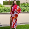 Nouvelle jupe longue en mousseline de soie imprime de vacances crme solaire en bord de mer blouse de plage en gros nihaojewelrypicture16