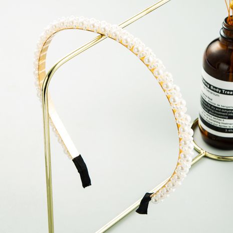 Korean pearl  fairy simple and versatile headband's discount tags