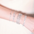 Korean daily simple fine rhinestone zircon cross stretch trend bracelet wholesalepicture12
