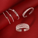 Korean daily simple fine rhinestone zircon cross stretch trend bracelet wholesalepicture13