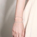 Korean daily simple fine rhinestone zircon cross stretch trend bracelet wholesalepicture14