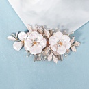 beautiful flowers pearl comb handmade rhinestone comb bridal hair headdress wholesale nihaojewelrypicture9