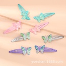 Nuevo coreano con lentejuelas mariposa bb clip nios lindo arco horquilla tocado al por mayorpicture4