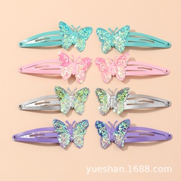 Korean new sequined butterfly bb clip childrens cute bow hairpin headgear wholesalepicture6