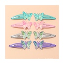 Nuevo coreano con lentejuelas mariposa bb clip nios lindo arco horquilla tocado al por mayorpicture7