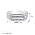 Korean daily simple fine rhinestone zircon cross stretch trend bracelet wholesalepicture21