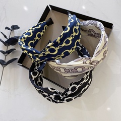 Korean cloth art chain fashion hand-knotted headband wash face hair tie hair accessories