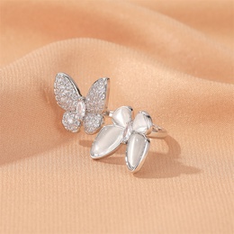 anneau d39ouverture rglable de mode papillon perle blanche exagre en grospicture12