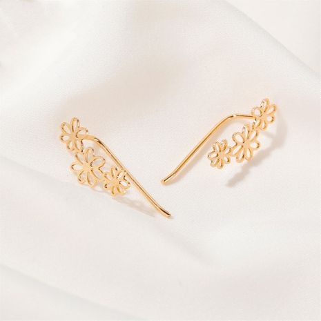 hot selling simple flower earrings hollow small flower ear clip earrings wholesale nihaojewelry's discount tags