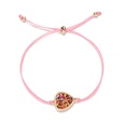 Korean crystal peach heart multicolor rope imitation natural stone bracelet wholesalepicture21
